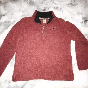 PINK Victoria’s Secret Sherpa Mauve Pullover